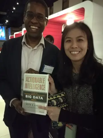 Reader holding Actionable Intelligence in February 2018