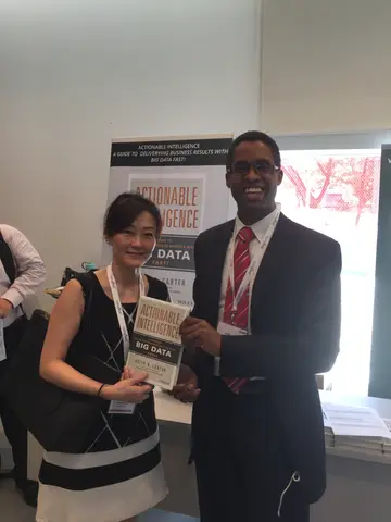 Reader holding Actionable Intelligence in April 2016