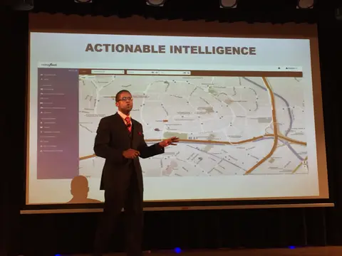 Keith B. Carter presenting Actionable Intelligence on stage in Singapore, March 2016