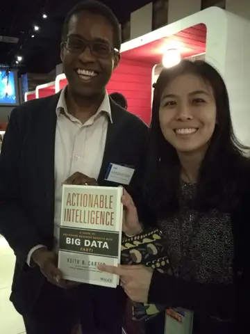 Reader holding Actionable Intelligence in February 2018