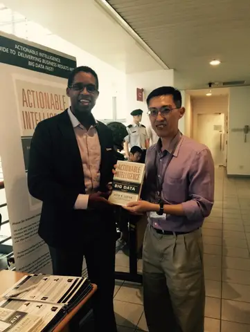 Reader holding Actionable Intelligence