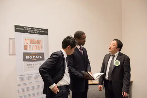 Reader holding Actionable Intelligence
