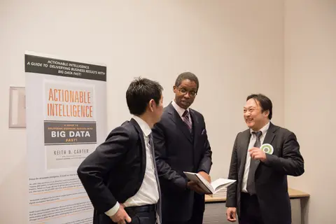 Reader holding Actionable Intelligence